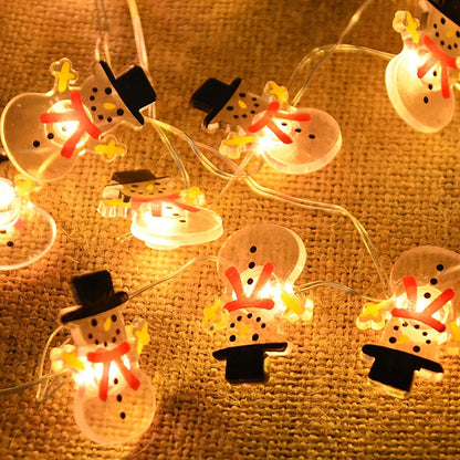 Santa Snowflake LED String