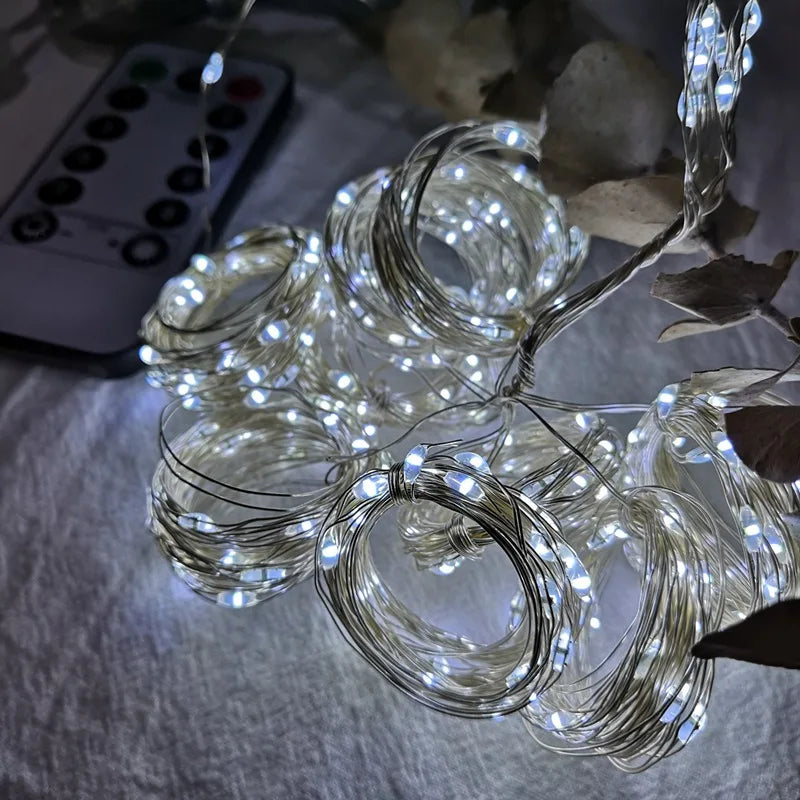 Twinkling Christmas Curtain Lights