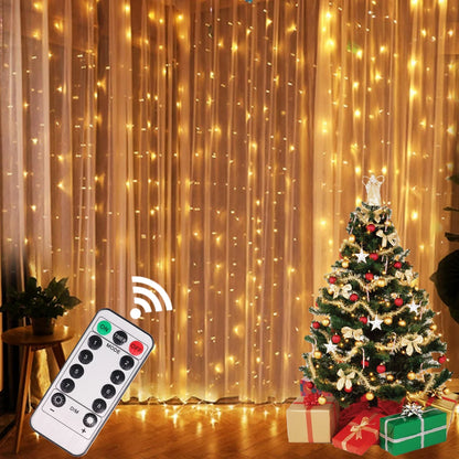 Twinkling Christmas Curtain Lights