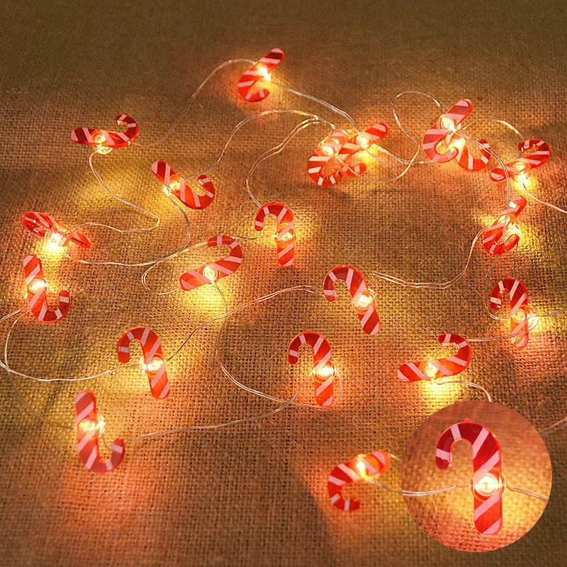 Santa Snowflake LED String