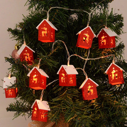 Wooden House LED Christmas Lights