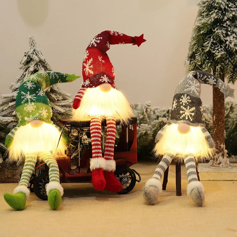 Glowing Gnome Christmas Decor