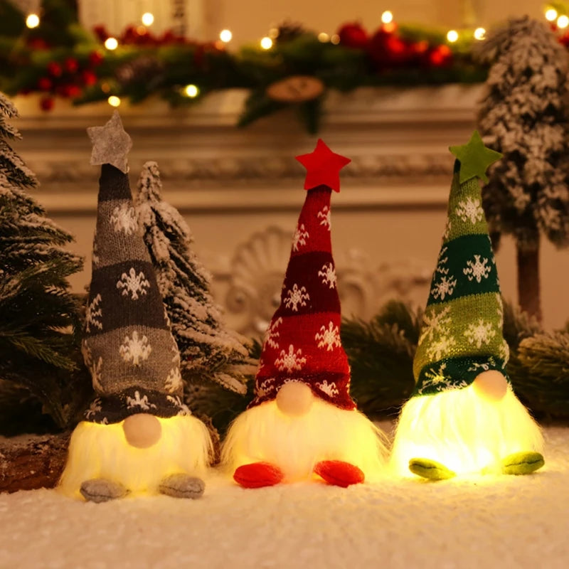 Glowing Gnome Christmas Decor