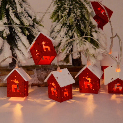 Wooden House LED Christmas Lights