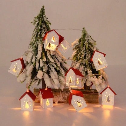 Wooden House LED Christmas Lights